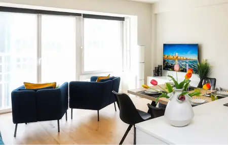 Appartement vue mer avec balcon à 60 m de la plage, Ostende : photo 4
