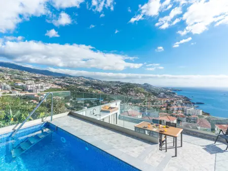 Location maison à Câmara de Lobos, Maison vue mer, piscine privée - 5 pers.