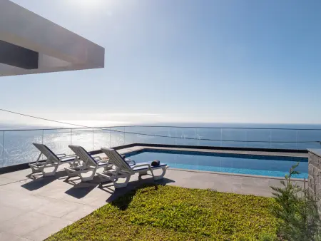 Location villa à Ribeira Brava, Villa élégante avec piscine et clim - 6 pers.