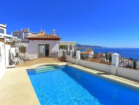 Location villa à Torrox, Villa vue mer et montagne, piscine privée - 6 pers.