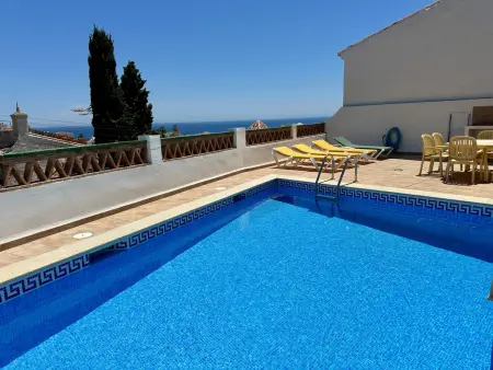 Location villa à Nerja, Villa vue mer, piscine, clim - 6 pers.