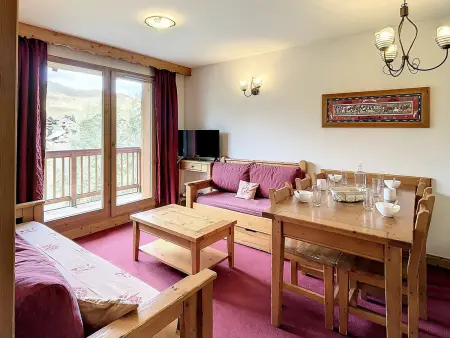 Location appartement à La Toussuire, Appartement au calme, balcon vue pistes - 6 pers.
