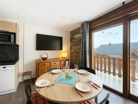 Studio 4 pers. balcon Sud, 150m des pistes : photo 3