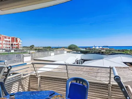 Apt 2 pièces Cap d'Agde, terrasse sud vue mer : photo 14