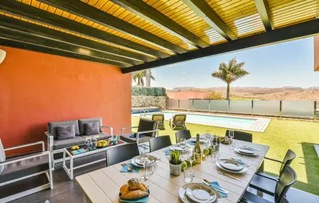 Maison 4 personnes avec piscine privée à San Bartolome : photo 9