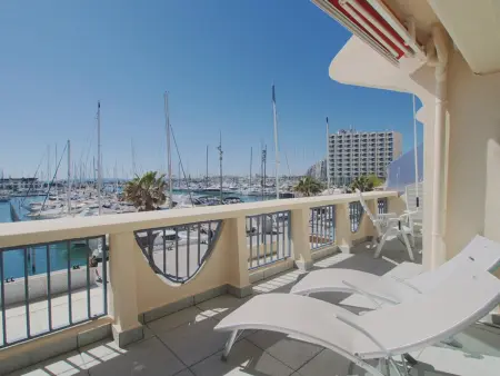 Appartement rénové 5 pers., vue mer et port - La Grande-Motte : photo 1