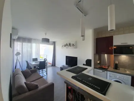2 pièces rénové, terrasse Sud-Ouest, parking - La Grande-Motte : photo 9