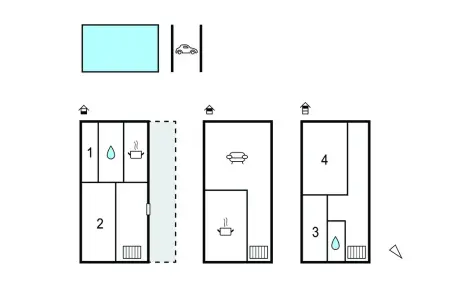 Maison 8 personnes avec piscine à Saint-Benoît : photo 19