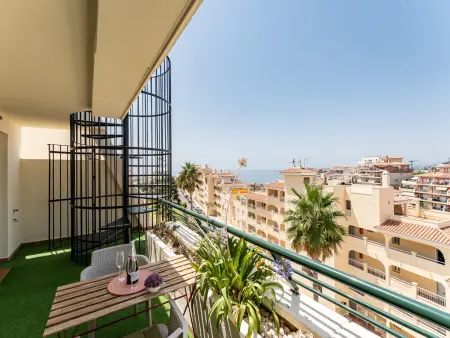 Location appartement à Benalmádena, Duplex avec clim, vue sur locéan - 6 pers.