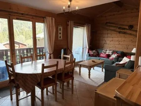 Location appartement à Les Carroz d'Arâches, Appartement avec vue sur pistes - 6 pers.