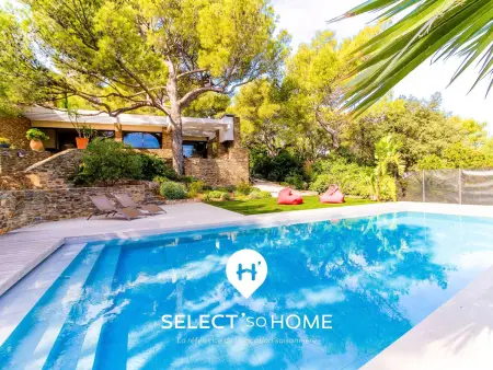 Location villa à Bormes les Mimosas, Villa vue mer et piscine privée - 8 pers.