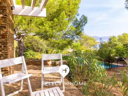 Villa vue mer et piscine privée - 8 pers., Villa 8 personnes à Bormes les Mimosas - Photo 14