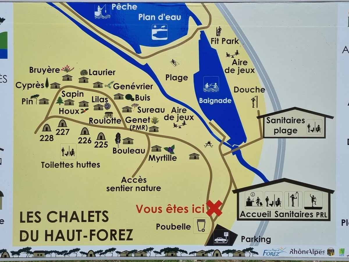 Chalet Sapin 6 pers. avec terrasse - Usson-en-Forez - Photo 24