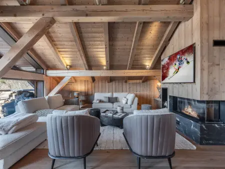 Penthouse 5 chambres vue montagne à Megève : photo 2