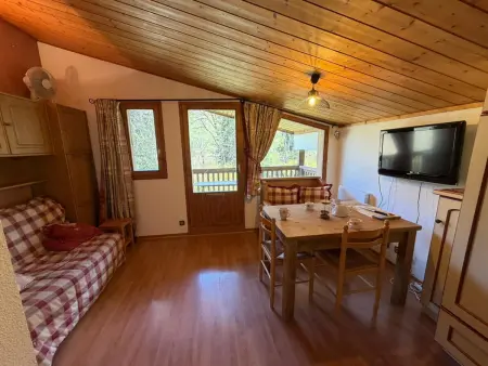 Location appartement à Demi Quartier, Studio cosy avec vue montagne - 4 pers.