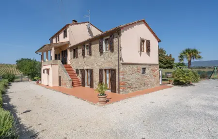 Maison pierre 12 personnes, piscine et jardin à Cortona : photo 2