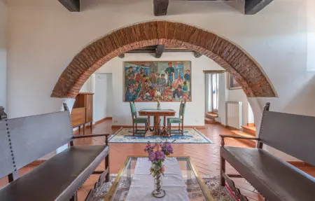 Maison pierre 12 personnes, piscine et jardin à Cortona : photo 4