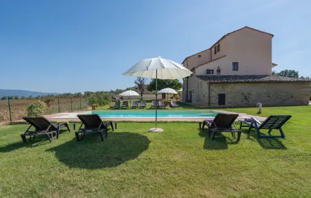 Maison pierre 12 personnes, piscine et jardin à Cortona : photo 10