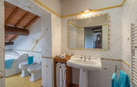 Maison pierre 12 personnes, piscine et jardin à Cortona : photo 23
