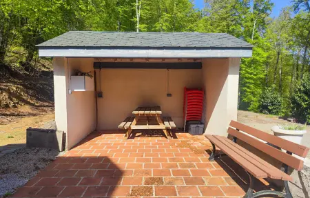 Maison 8 pers. en pierre à La Salvetat, terrasse et forêt : photo 2