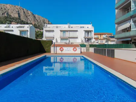 Appartement 4 pers. climatisé à L'Estartit, vue piscine : photo 1