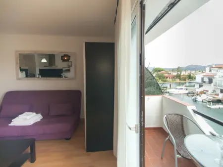 Studio 38 m² climatisé avec balcon privé, Empuriabrava : photo 15