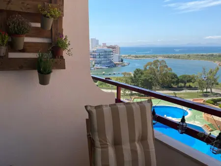 Studio 30 m² vue mer, piscine - Roses : photo 15