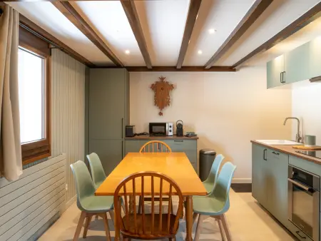 Duplex 6 pers. aux Carroz, cuisine équipée et mezzanine : photo 9