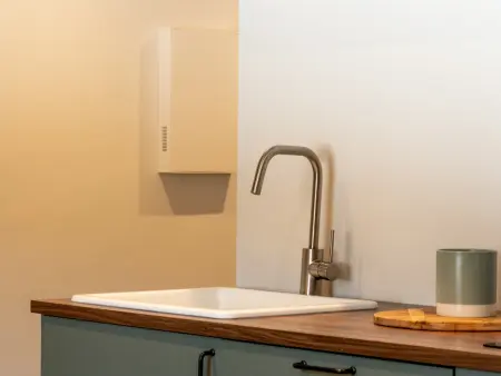 Duplex 6 pers. aux Carroz, cuisine équipée et mezzanine : photo 12