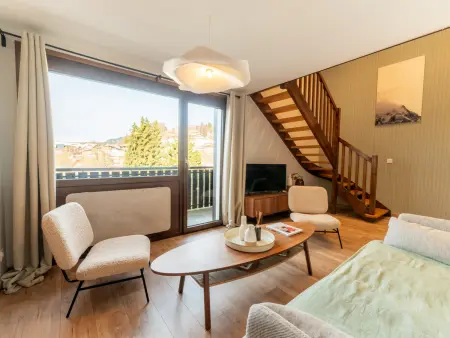 Duplex 6 pers. aux Carroz, cuisine équipée et mezzanine : photo 13