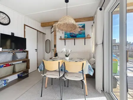 Location mobil home à Saint Pair sur Mer, Mobil-home confortable, 4 pers., plage à 400m
