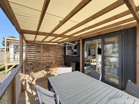 Location chalet à Saint Pair sur Mer, Beach house - 6 pers, piscine chauffée - St-Pair