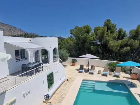Location villa à Altea, Villa moderne, animaux et clim - vue montagne
