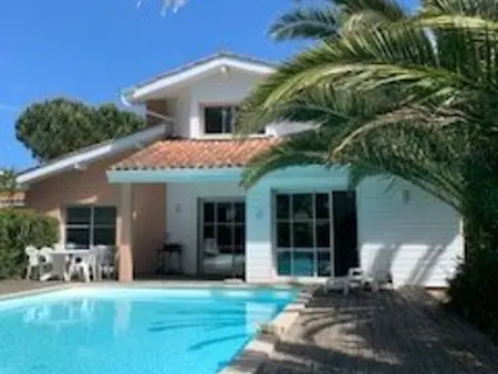 Location villa à Moliets et Maa, Villa avec piscine privative, animaux admis - 8 pers.