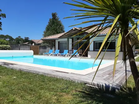 Location villa à Moliets et Maa, Villa familiale avec piscine chauffée - 6 pers.