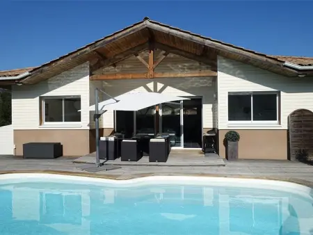 Location villa à Moliets et Maa, Villa avec piscine chauffée - 8 pers.