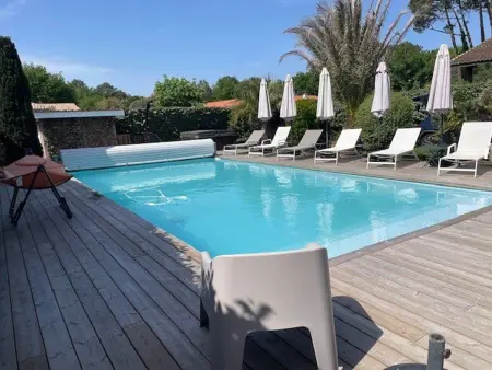 Location villa à Moliets et Maa, Maison avec piscine chauffée - 8 pers.