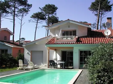 Location villa à Moliets et Maa, Maison avec piscine, animaux OK - 8 pers.