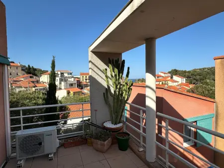 Location appartement à Port Vendres, Appartement climatisé, près du port, terrasse