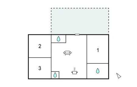 Mobil-home 6 pers. piscine chauffée au bord de l'étang : photo 22