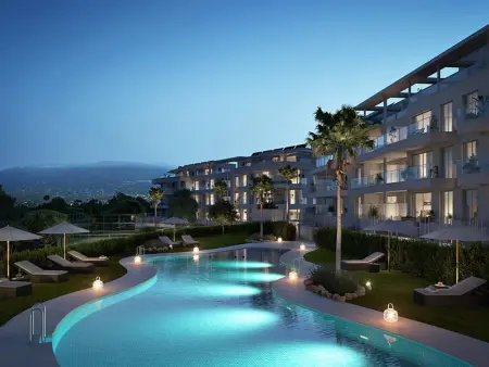 Appartement vue mer Mijas Costa, 2 ch, piscine : photo 17