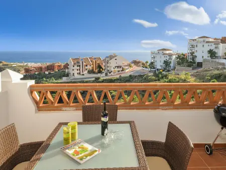 Appartement vue mer à Mijas Costa, piscine & plage à 5 km : photo 2