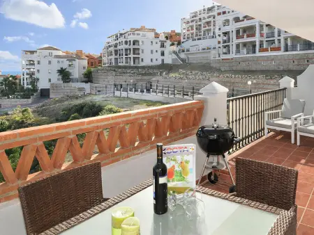 Appartement vue mer à Mijas Costa, piscine & plage à 5 km : photo 3