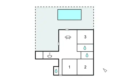 Maison 3 chambres piscine privée à Vaux-sur-Mer : photo 20