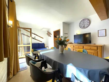 Location appartement à Valfréjus, Duplex confortable, vue piste - 6 pers.