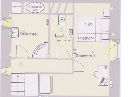 Gîte 6 pers. à Canisy : poêle à pellets, terrain privé : photo 21