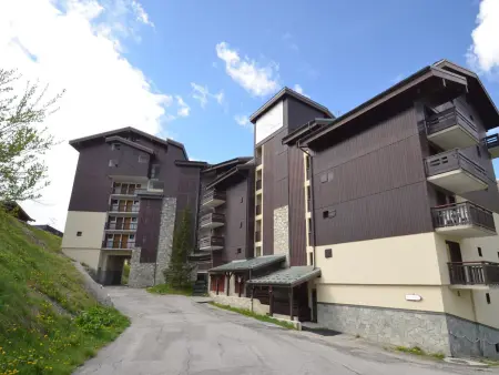 Studio cabine 4 pers aux Menuires, vue vallée et accès ski : photo 17