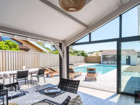 Villa 220m² piscine couverte - 11 pers., Biscarrosse : photo 34