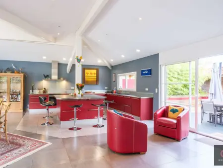 Villa de plain-pied avec piscine - 8 pers., Location Villa 8 personnes à Biscarrosse - Photo 8
