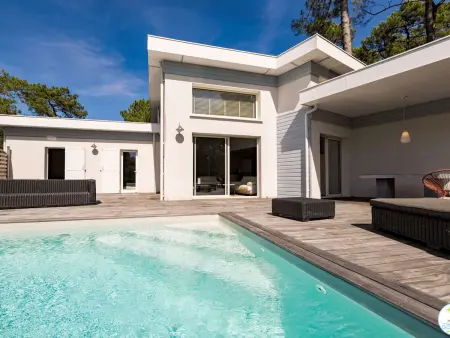 Villa 10 pers. avec piscine au sel à Biscarrosse : photo 4
